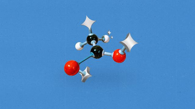 An atom with AI diamonds on all ends.