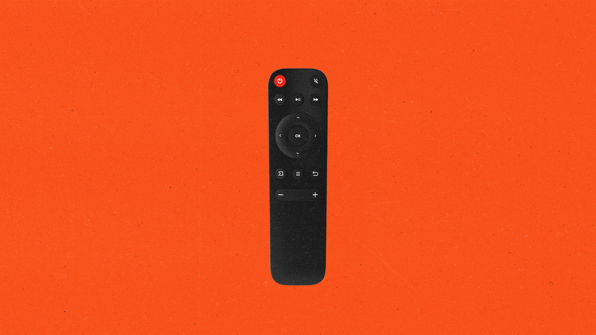 A streaming remote swinging back and forth like a clock pendulum.